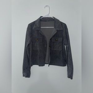 Size S Grey Button Up Jacket